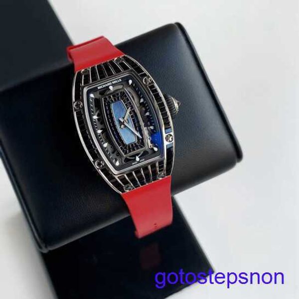 RM Motion Wrist Watch RM07-01 Automatique mécanique montre RM07-01 18K Platinum Black Diamond Womens