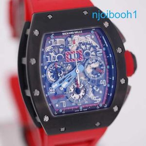 RM Pilot Wrist Watch RM011-FM Mens incrusté t Square Diamond Rose Gold Machinery Swiss Famous Chronograph