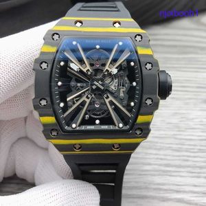 RM Pilot Wrist Watch RM12-01 Mens Automatic mécanical tourbillon mouvement chronograph tearny technologie de la technologie noir