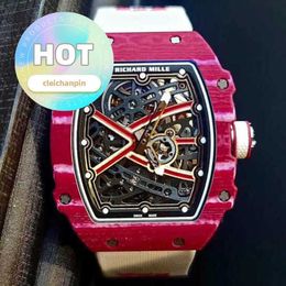 RM Racing Wrist Watch RM67-02 Calendrier 38,7 * 47,5 mm RM6702 WIN RED NTPT