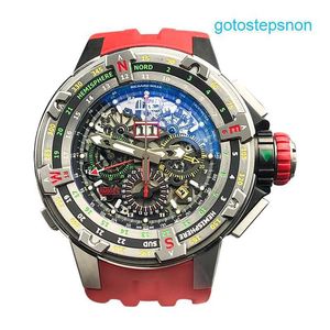 RM Tactical Wrist Watch RM60-01 Tourbillon Reverse Jump Niveau 5 Titanium Metal Mechanical Watch