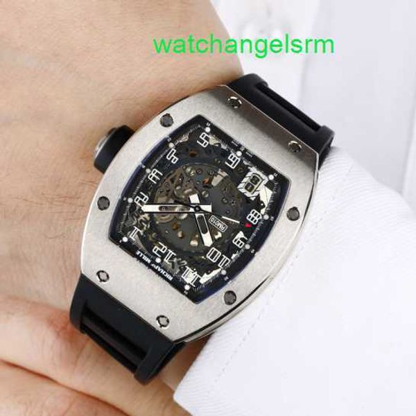 RM Watch Business Calendar Montre-bracelet Rm010 Montre mécanique automatique Série Rm010 Automation Platinum Édition limitée Chronographe de machines de sport