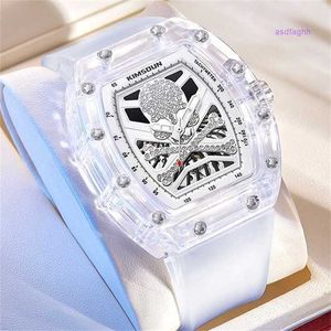 RM Watch Luxury Bekijk nieuw transparant emmer skelet met volledig automatisch mechanisch horloge heren modeavondlichtbescherming