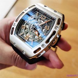 RM Watch Luxury Watch Retro Friday Industrial Mechanical Style Men's Watch Embet Luminous Large Board digitale waterdichte Quartz Hand G9DJ