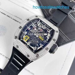 RM Watch Luxe horloge Zwitsers horloge Rm030-serie 18k Platina Origineel Diamond Rm030 50 * 42,7 mm