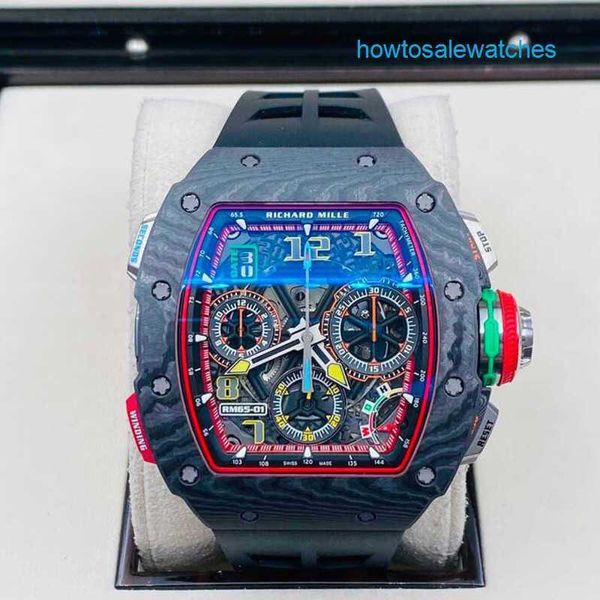 RM Watch – montre de luxe suisse, série Rm65-01, minuterie à Double aiguille Ntpt, avec chaîne rapide, Rm6501