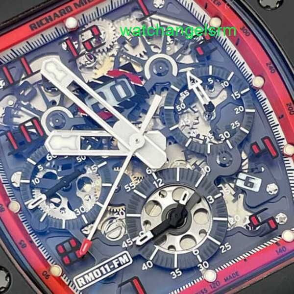 RM Watch Mouvement Montre Belle Montre RM011 RM011-FM Céramique Midnight Fire Édition Limitée Mode Loisirs Affaires Sports Timing Machines