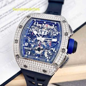 RM Watch Racing Watch Montre de sport Série RM011-FM Rm011 Édition limitée 70 pièces Diamant 18 carats