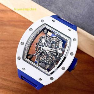 RM Watch Racing Watch Montre de sport RM055 Série RM055 Céramique blanche Japon Édition limitée Manuel Mode Casual