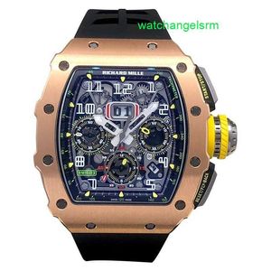 RM montre montre suisse montre tactique RM11-03 hommes Satin givré alliage de titane matériel calendrier mois automatique RM1103
