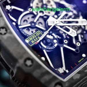 RM Watch Tijdloos horloge Uurwerk Rm35-01-serie Rm3501 Polo Beperkte hoeveelheid Tourbillon Volledig hol 44,50 * 49,94 mm