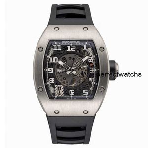 RM Montre-bracelet Orologio Uomo Richardmile Montre-bracelet RM010 Série pour hommes RM010 Alliage de titane Mode pour hommes Loisirs Sports S Montre-bracelet mécanique manuelle