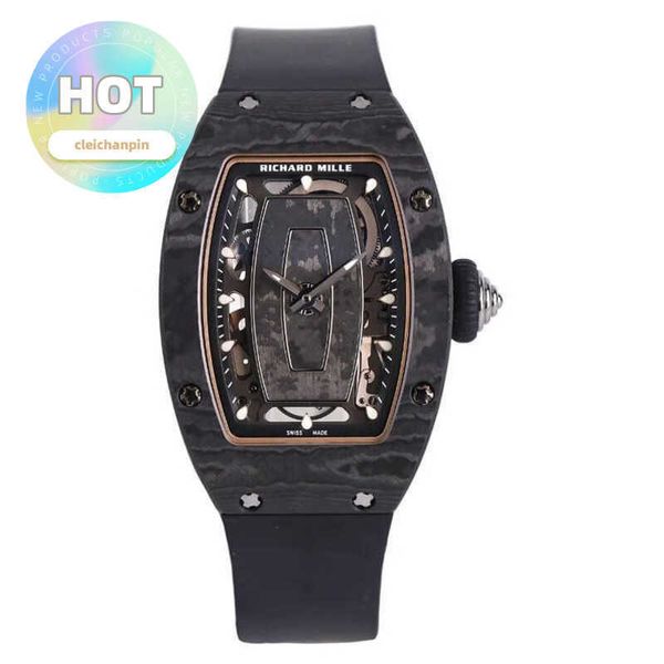 RM montre-bracelet série RM07-01 en Fiber de carbone titane métal mode montre pour femme