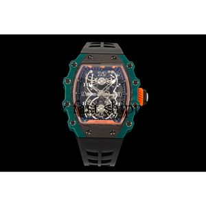 Rm021-02 SUPERCLONE actieve horloges Tourbillon polshorloge Designer horloge Zwitsers standaard uurwerk Rm21 titanium keramiek Carbon334 montres de luxe