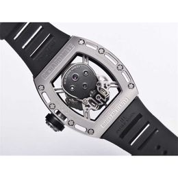 RM052-01 SUPERCLONE Active Tourbillon Montres Skull Montre-bracelet Designer de luxe RM52-01 Crâne mystérieux évidé Mécanisme pour hommes entièrement automatique 2 RX2Q 2VKU TO6G