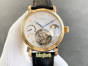 RMS Tourbillon Horloge diameter 42 mm dik 13 mm met handmatige opwinding mechanisch echt vliegwiel beweging zwenksnelheid 28800 gangreserve 72 uur saffierglas spiegel