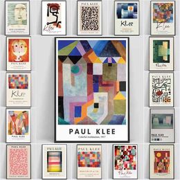 RN Résumé Aesthésie Art mural par Paul Klee Minimaliste Colorful HD Toivas Printing Home chambre et décoration de salon J240505