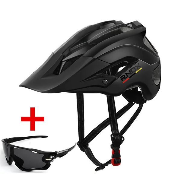 Rnox All Mountain Mtb Sport Bike Casque avec bord de bord pour hommes et femmes dans le vélo de sécurité parfait 240428