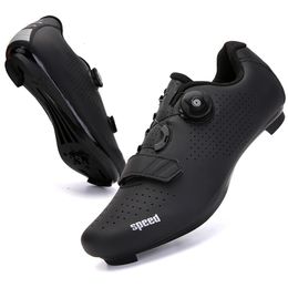 Chaussures de vélo de Route hommes cyclisme Sneaker Route taquet Dirt Bike vitesse plat sport course femmes Spd pédale 240313
