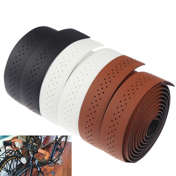 Carretera transpirable para bicicleta suave cinta adhesiva mtb cinturón de engranaje fijo de cuero bicicleta cinta de manillar cinturón de bicicleta sintética