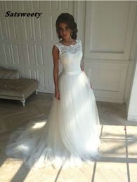 Robe de mariage Nouvelle dentelle de lace-col