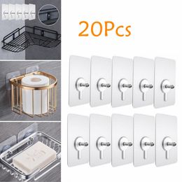 Robe hooks 51020 pc's hoogwaardige punchfree schroeven sterke self adhesive zuignap sukkel muurhaken hanger voor keuken badkamer gereedschap 230503