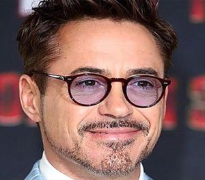 Robert Downey zonnebrillen voor roodblauw ronde tint oceaan lens bril mode retro mannen acetaat frame brillen 451051444