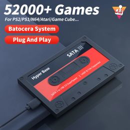 Gewaden batocera 2t hdd draagbare externe harde schijf met 52000 retro games 10000 3D -games voor ps3/ps2/wii/sega saturn/n64 voor pc/laptop