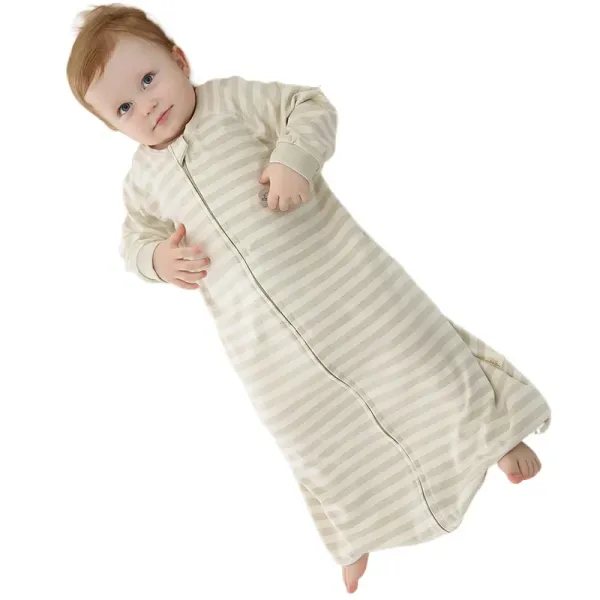 Robes Natural Plant Dyeing Baby Baby Sleeping Sac Nouveaux enfants SleepSack Pyjamas Saco Bebe Boys Girls Printemps Antikick Porte