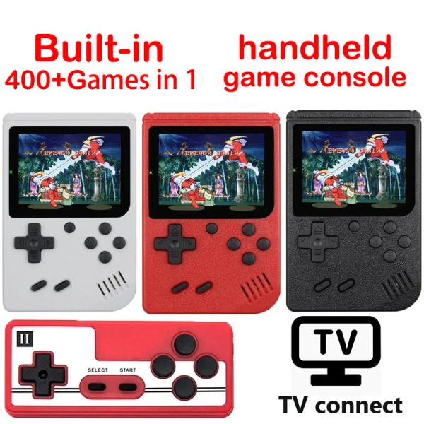 Robes Nouveaux 400 jeux Mini Portable Retro Video Console Handheld Video Game Advance Players Boy 8 Bit Gameboy 3,0 pouces Color LCD