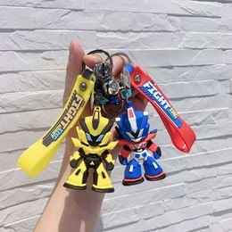 Robot sleutelhanger schattige hangers auto anime boektas hanger cartoon hanger sleutelhanger accessoires