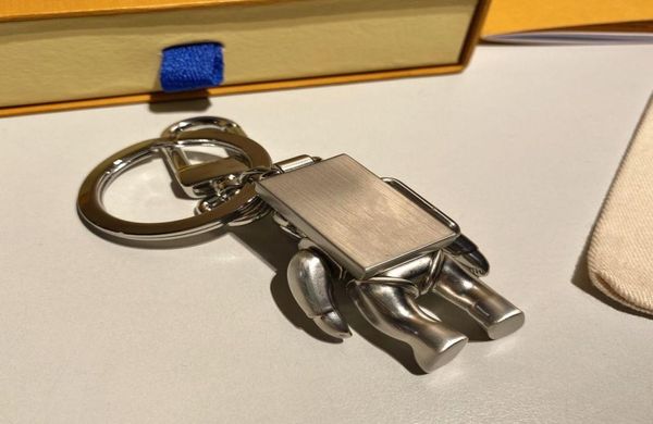 Keychains Keychains en acier inoxydable A astronaute porte-clés Collier marron Car Chain-clé du porte-clés Boucle de boucle