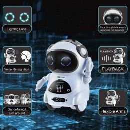 Robot Mini Children's Robot Can Talk Interactive Dialogue Reconnaissance vocale Enregistrement Singing and Dancing Storytelling Smart Robottoy