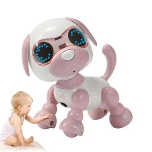 Robot animal de compagnie chien parler jouet interactif Intelligent chiot électronique LED oeil enregistrement sonore chant sommeil enfants cadeau 240321