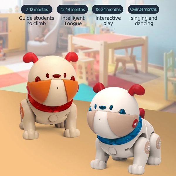 Robot chiot pour enfants, télécommande intelligente, chiens, animaux électroniques, robotique, jouets Rc, programmation de tige, cadeau pour enfants 240321