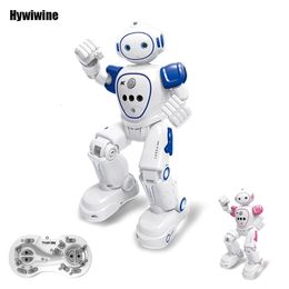 Robot Rc Emo Samrt Intelligente 2.4G Infraroodsensor Draadloze dansmuziek Robo Afstandsbediening Programmering Robotspeelgoed voor meisjes 240304