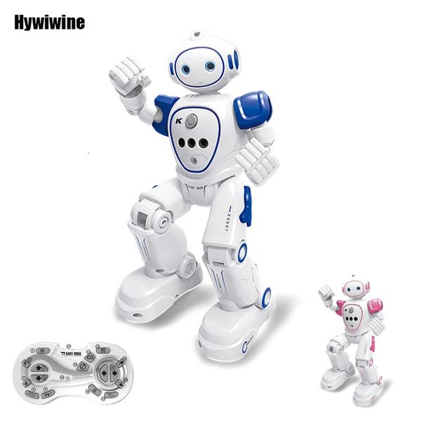 Robot Rc Emo Samrt Intelligent 2.4G capteur infrarouge sans fil danse musique Robo télécommande programmation Robot jouets pour filles 240304