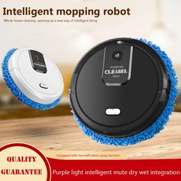 Cleanisseurs de robot 1500mAh Smart Sweeping et MOP Robot aspirateur Dry and Wet Fmage Robot Robot Home Appliance avec un pulvérisation humidification 231113