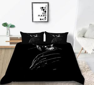 Ensemble de litière de bras robotique Homme en noir classique de couette cool cool noir roi reine jumelle complète couverture de lit double doublé avec oreiller5728995