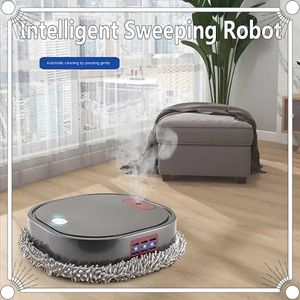 Robotische vacuums 3-in-1 robot stofzuiger oplaadbare intelligente dweil spray reinigingsmiddel droge en natte dweil huishoudelijke dweil machine J240518
