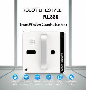 Robotic Window Cleaner Vacuum Cleaner Smart Planned Type WiFi App Control Window Glass Cleaning Robot 100 - 240V