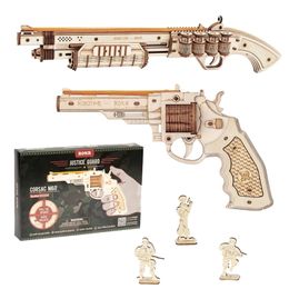 Robotime pistoolblokken Model Buls Kit Toys Gift voor kinderen Kinderen jongens verjaardag 220715