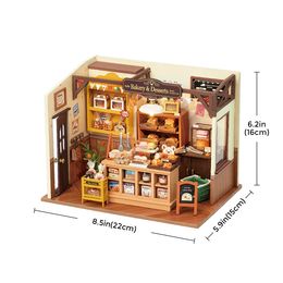 Robotime rolife diy house house bicka's house house miniature fantasy doll house kit en bois jouet 3d en bois puzzle en bois pour les enfants