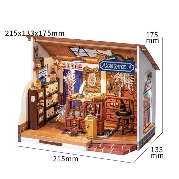 RoboTime rolife diy house house kiki's magic emporium ornema kids kid miniature fantasy doll house kit en bois kit