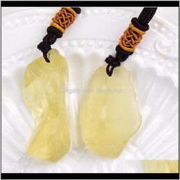 Rock 100 aigue-marine pendentif Original pierre naturelle cristal Quartz mode pour hommes femmes bijoux Qylisc Qtz57 Vxikk
