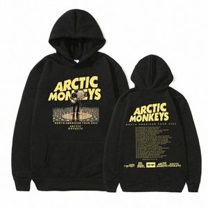 Rock Band Arctic Mkeys North American Tour Sweat à capuche pour hommes et femmes Hip Hop Fi Sweat-shirts surdimensionnés Pull en vrac Streetwear T47k #