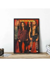 Chanteuse de rock band Alice-in-Chains Portrait Music Album affiche toile peinture mural images d'art de salle à domicile Club Decor cadeau