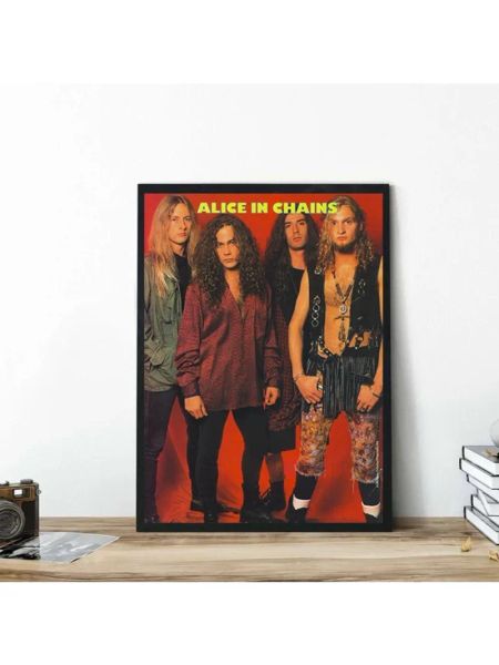 Chanteuse de rock band Alice-in-Chains Portrait Music Album affiche toile peinture mural images d'art de salle à domicile Club Decor cadeau