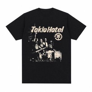 Banda de rock Tokio Hotel Beyd The World 2023 Tour Ccert Camiseta Hombre Fi Casual Manga corta Camiseta Hip Hop Punk Camisetas u2Xw #