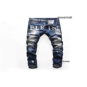 Rock Denim Man Plein Hommes 1574891516815 Philipps Classic Fashion Distressed pp Jeans Ripped Biker Moto Skinny Jeans Casual Design eans PINK PARADISE XWKH